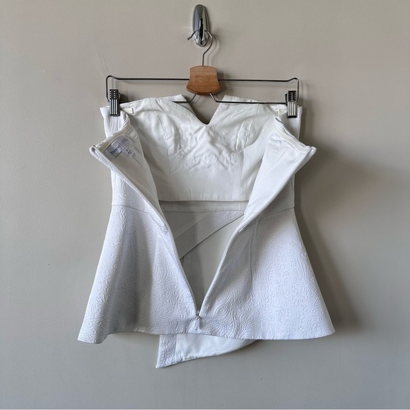 Finders Keepers-Jump Then Fall White Bustier (Size:Small) - Picture 6 of 10